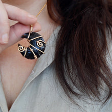 Load image into Gallery viewer, Mystic Moon *obsidian* Necklace