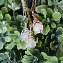 Load image into Gallery viewer, To The Moon And Back Teardrop Necklace