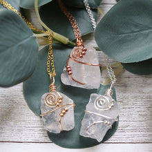 Load image into Gallery viewer, Crystal Vision *large* Beaded Swirl Necklace