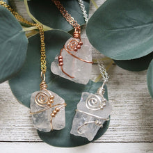 Load image into Gallery viewer, Crystal Vision *large* Beaded Swirl Necklace