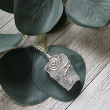 Load image into Gallery viewer, Crystal Vision *large* Beaded Swirl Necklace