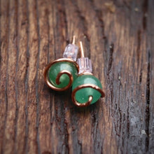 Load image into Gallery viewer, The Lucky One Spiral Stud Earrings