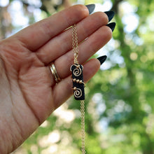 Load image into Gallery viewer, Grounded With The Earth Beaded Swirl Necklace