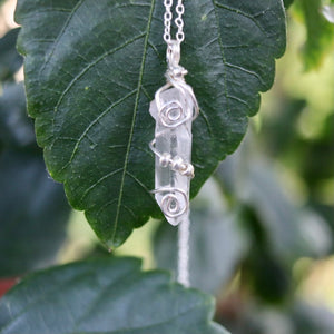 Crystal Vision Beaded Swirl Necklace