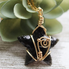Load image into Gallery viewer, Star Dust *obsidian* Necklace