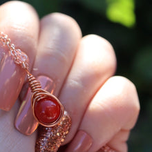 Load image into Gallery viewer, Harvest Moon Teardrop Necklace
