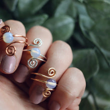Load image into Gallery viewer, Good Vibes Only Spiral Ring