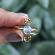 Load image into Gallery viewer, Good Vibes Only Spiral Ring