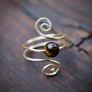 The Mighty Tiger Spiral Ring