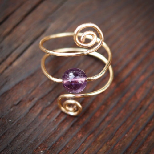 A Touch Of Mother Nature Spiral Ring