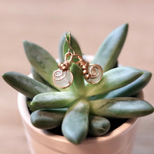 Load image into Gallery viewer, Evening Star Beaded Swirl Earrings