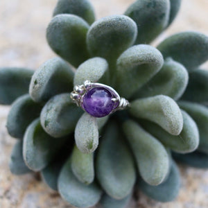 A Touch Of Mother Nature Beaded Halo Ring