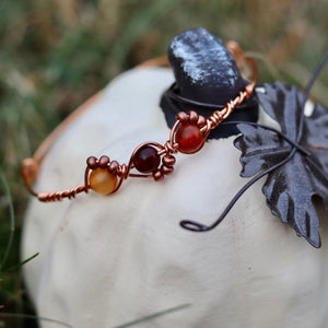 Autumn Leaves Beaded Bracelet
