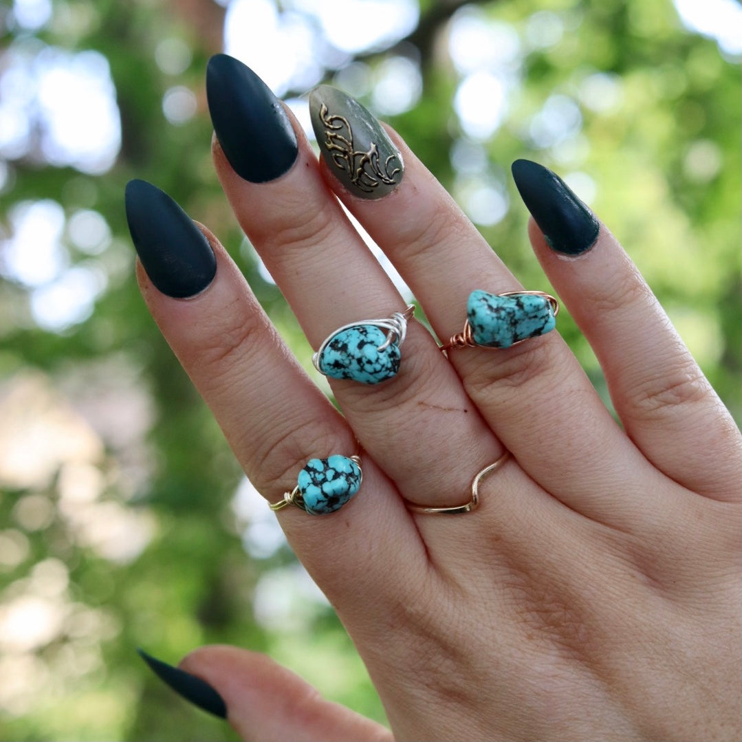 Bohemian Warrior Halo Ring – Moonlit Stones