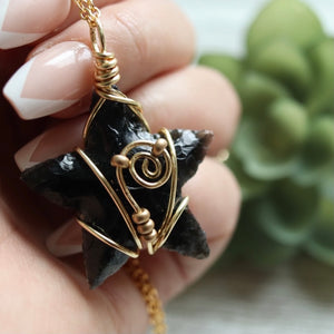 Star Dust *obsidian* Necklace