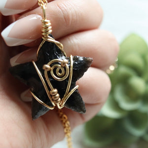 Star Dust *obsidian* Necklace