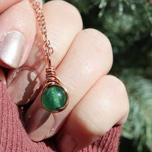 Load image into Gallery viewer, Evergreen Forest Teardrop Necklace