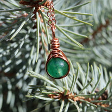 Load image into Gallery viewer, Evergreen Forest Teardrop Necklace