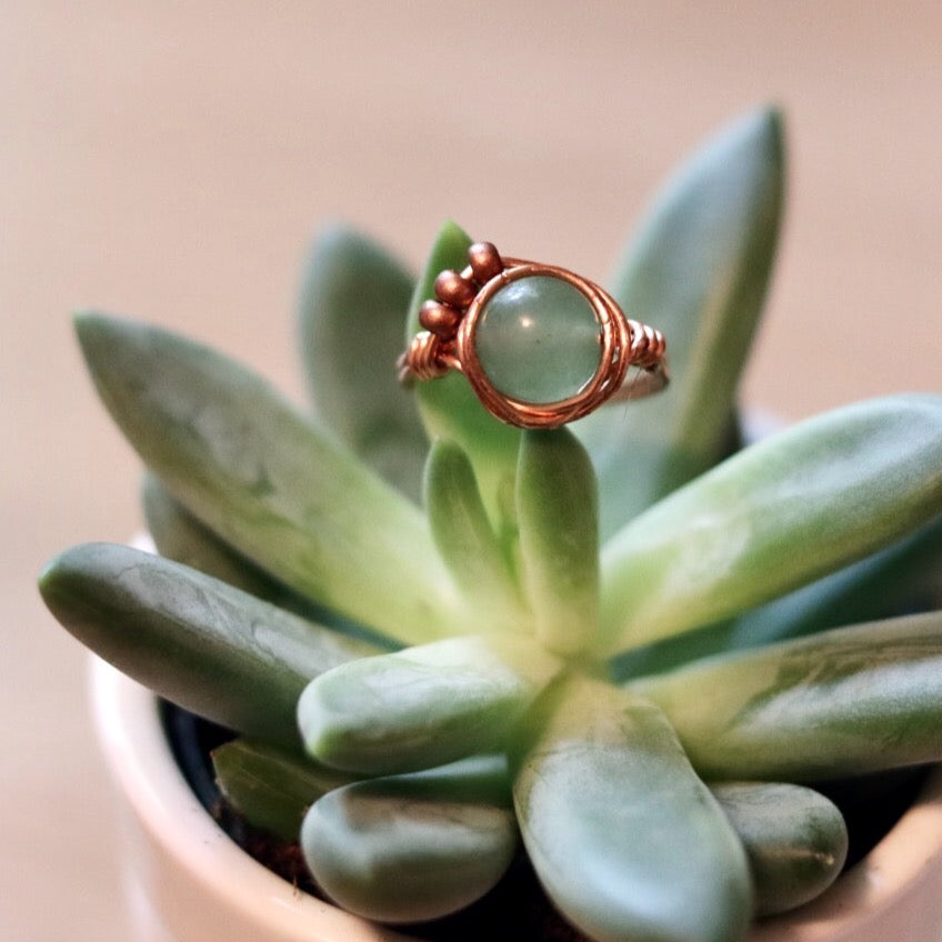 The Lucky One Beaded Halo Ring