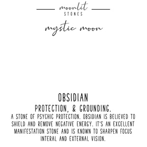Mystic Moon *obsidian* Necklace